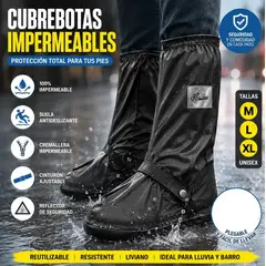 MOVI - Cubrebotas Impermeables con Suela Antideslizante Reutilizables para Lluvia