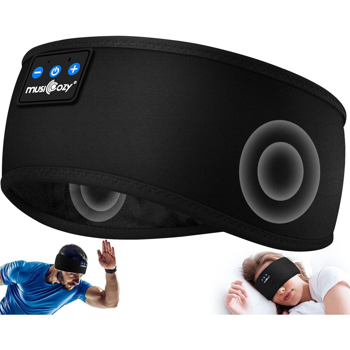 GENERICO - Vincha Audífonos MUSICOZY Bluetooth 5.4 40mm Micrófono