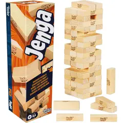 HASBRO GAMES - Jenga Hasbro Juego de Madera 54 Bloques Dado Digital