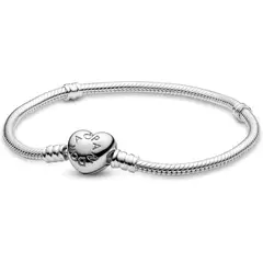 PANDORA - Pulsera Plata Esterlina 17cm Cierre Corazón 59071918