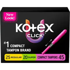 KOTEX - Tampones U by Click Compact Multipack 45 RegularSuper