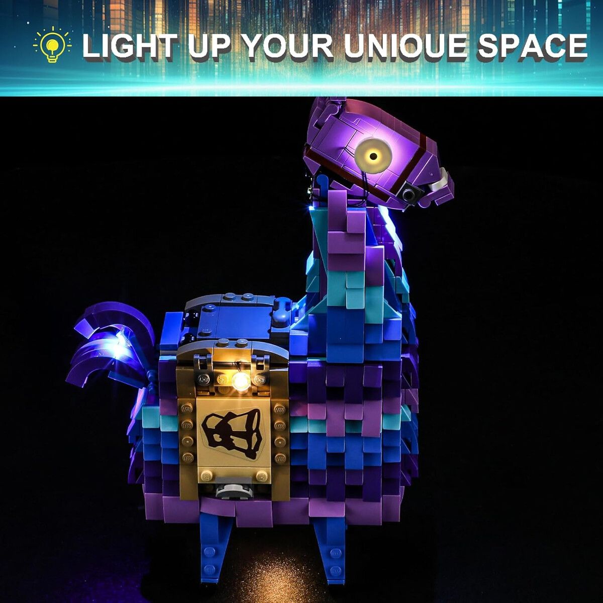 LEGO - Kit Luces LED para LEGO 77071 Fortnite Llama USB