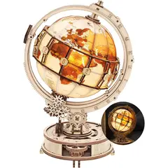 PUZZLE - 3D Globo Terraqueo Iluminado ROKR 180 Piezas 29cm LED