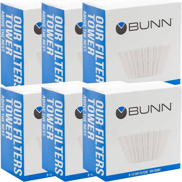 CAFE Filtros de Café Bunn 812 Tazas 100 Unidades Fondo Plano