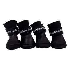 METALFER - Botas Antideslizante Impermeable Mascota Perro XXL Negro