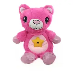 MOVI - Peluche de Apego Con Musica y Proyección para niña Osito Rosa