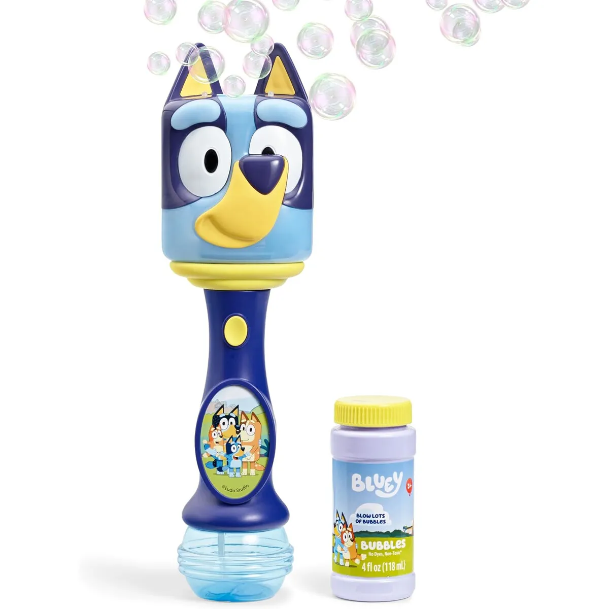 BLUEY - Varita de Burbujas Bluey Luz Sonido Musical 4oz Little Kids