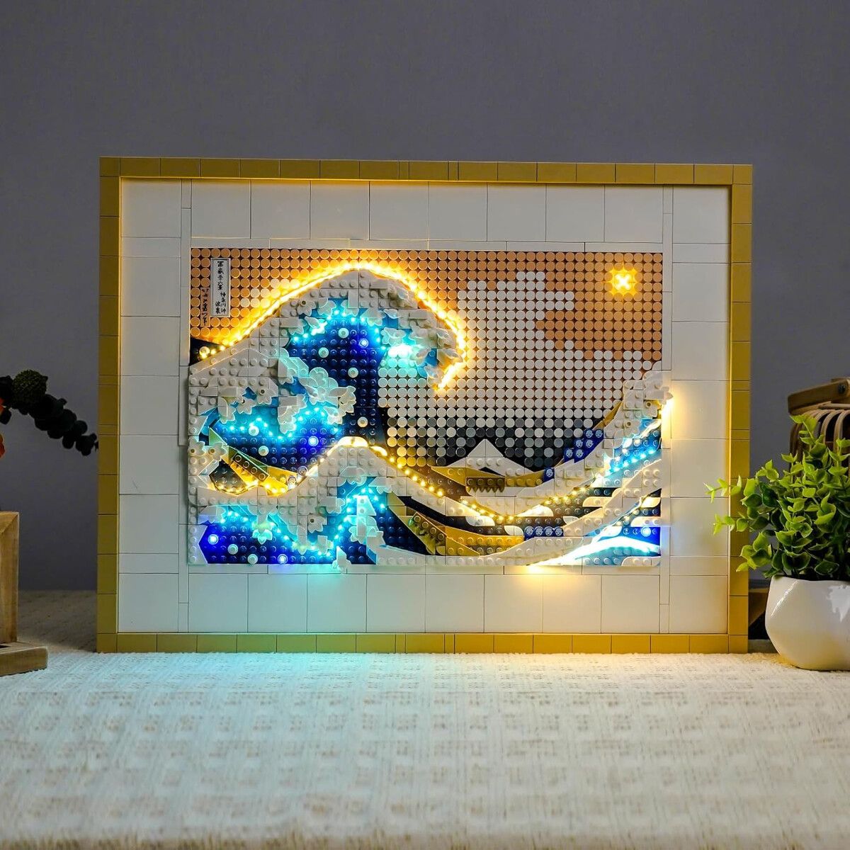 LEGO - Kit Luces LED BrickBling para Lego 31208 Hokusai Gran Ola USB