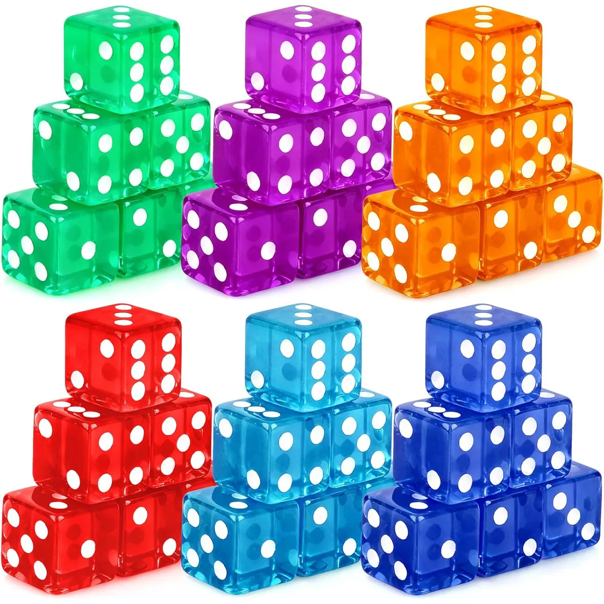 CASINO - Set Dados Casino Hooqict 36 Piezas 19mm Acrílico