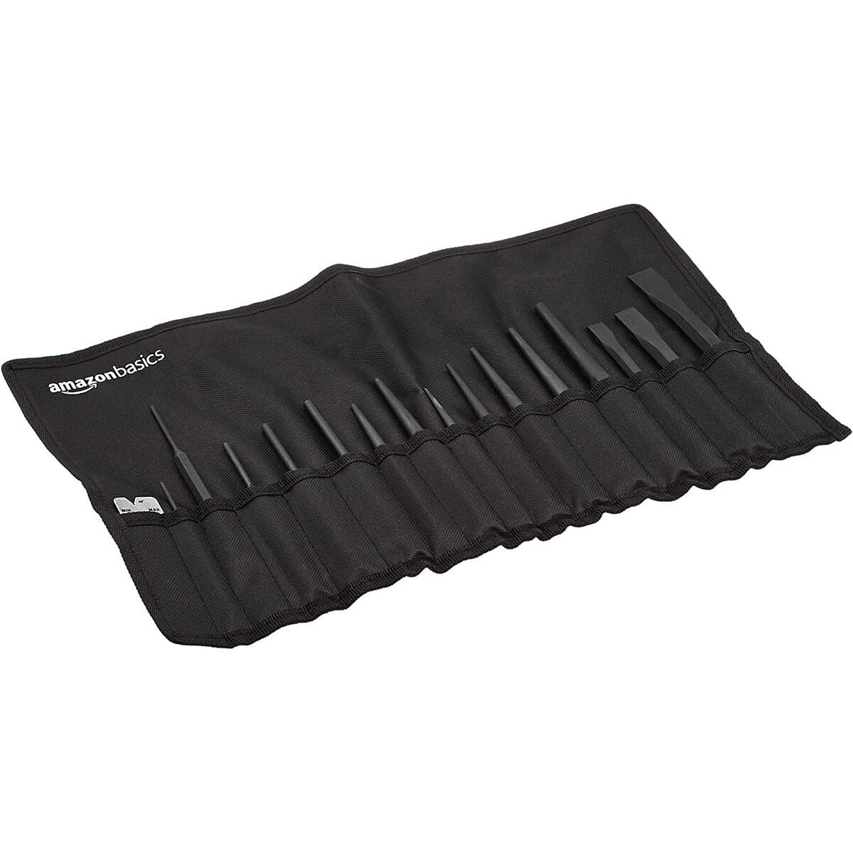 AMAZON BASICS - Set 16 Piezas Amazon Basics Punzon Cincel Acero Cromo Vanadio