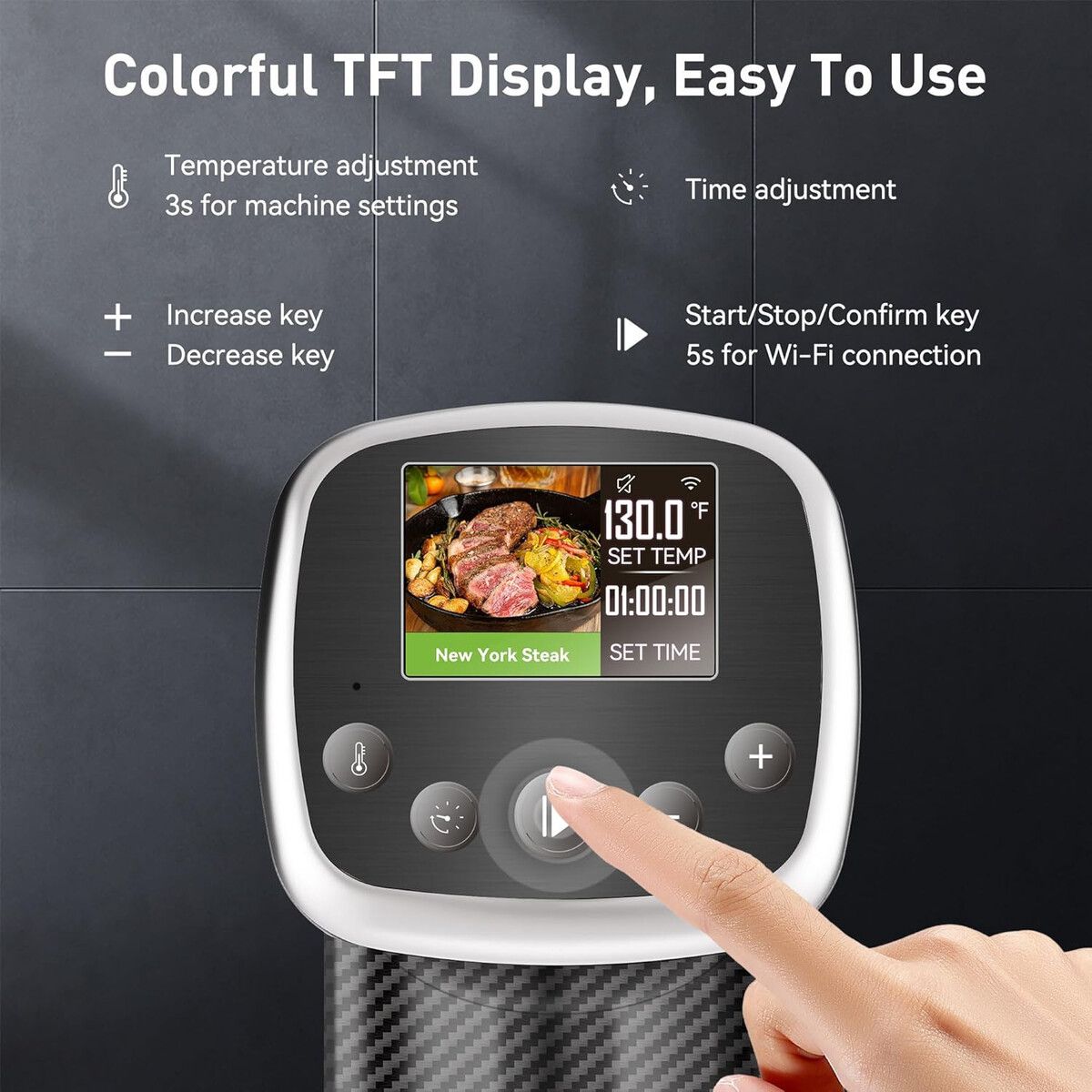 GENERICO - Sous Vide KitchenBoss G322PT WiFi 20L Acero Inoxidable