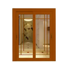 GIOVACCHINO - Ventanal Termopanel Aluminio 200 x 197 cm Alta Gama Con Moldura Ambos Lados