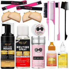 GENERICO - Kit Completo Goiple Pegamento para Pelucas con Mousse y Spray