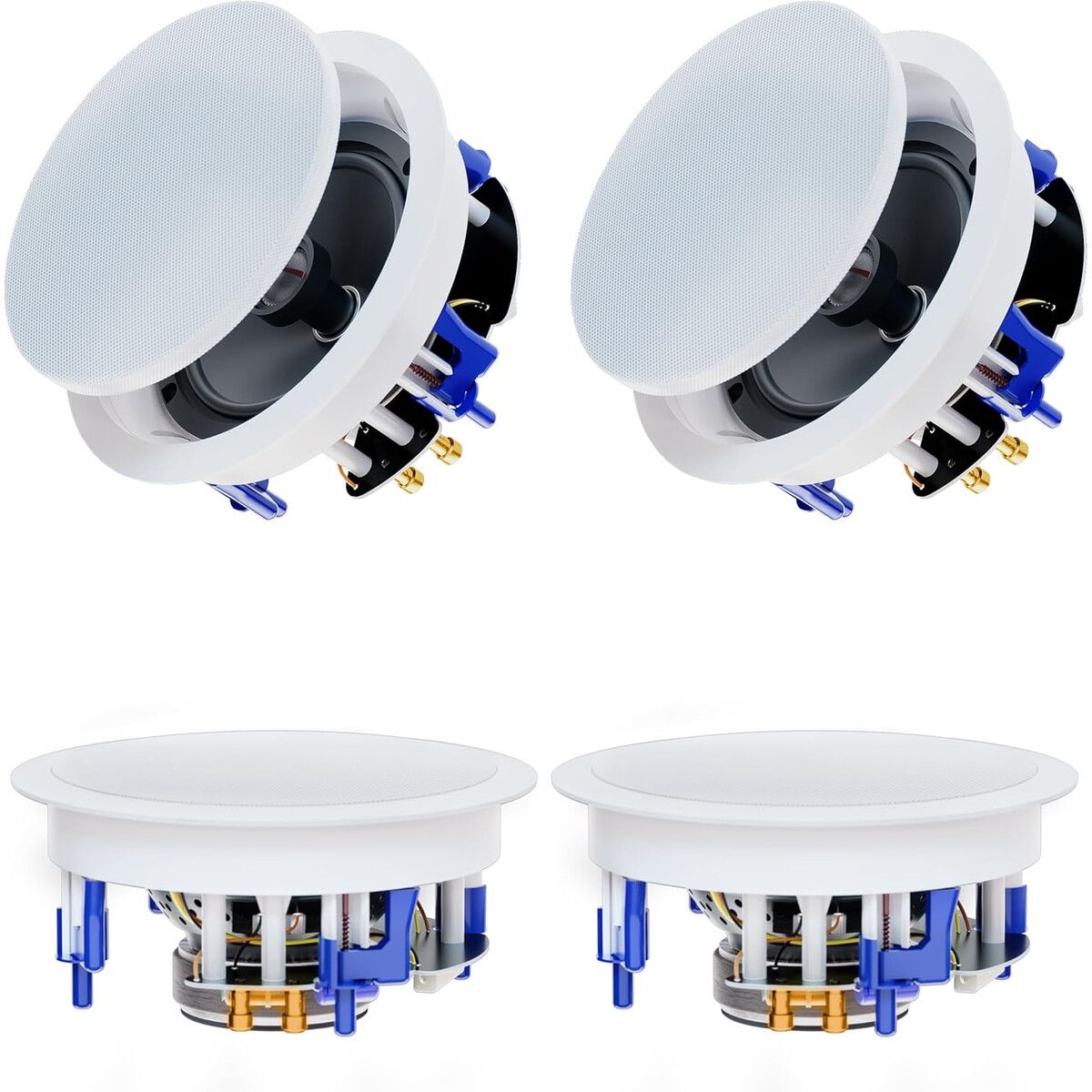 GENERICO - Parlantes Techo Herdio 6.5 640W Bluetooth 2 Vías Set 4