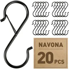 NAVONA - Ganchos S 20 Unid 3.5 Acero Pesado con Traba