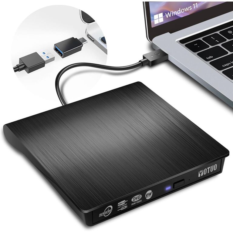 GENERICO Unidad Externa CD DVD YOTUO USB 3.0 TypeC Grabadora