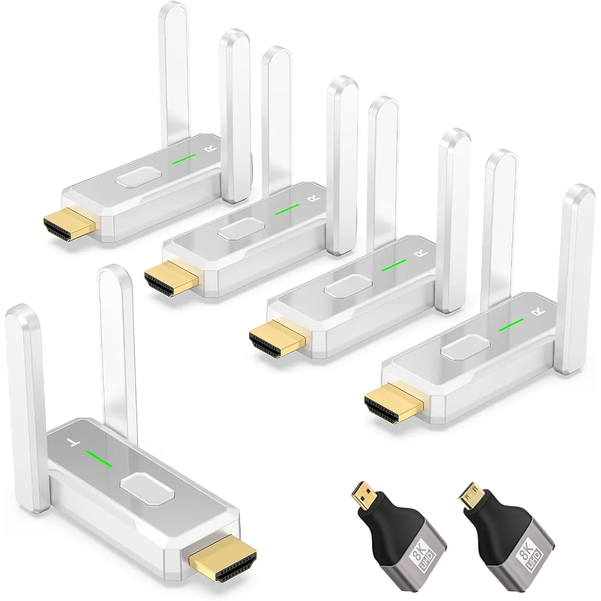 GENERICO - Transmisor HDMI Inalámbrico 4 Receptores 4K 1080P 150m Dual Banda