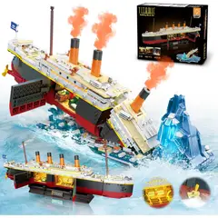 GENERICO - Bloques INSOON Titanic 2 en 1 1883 piezas LED 3.6mm
