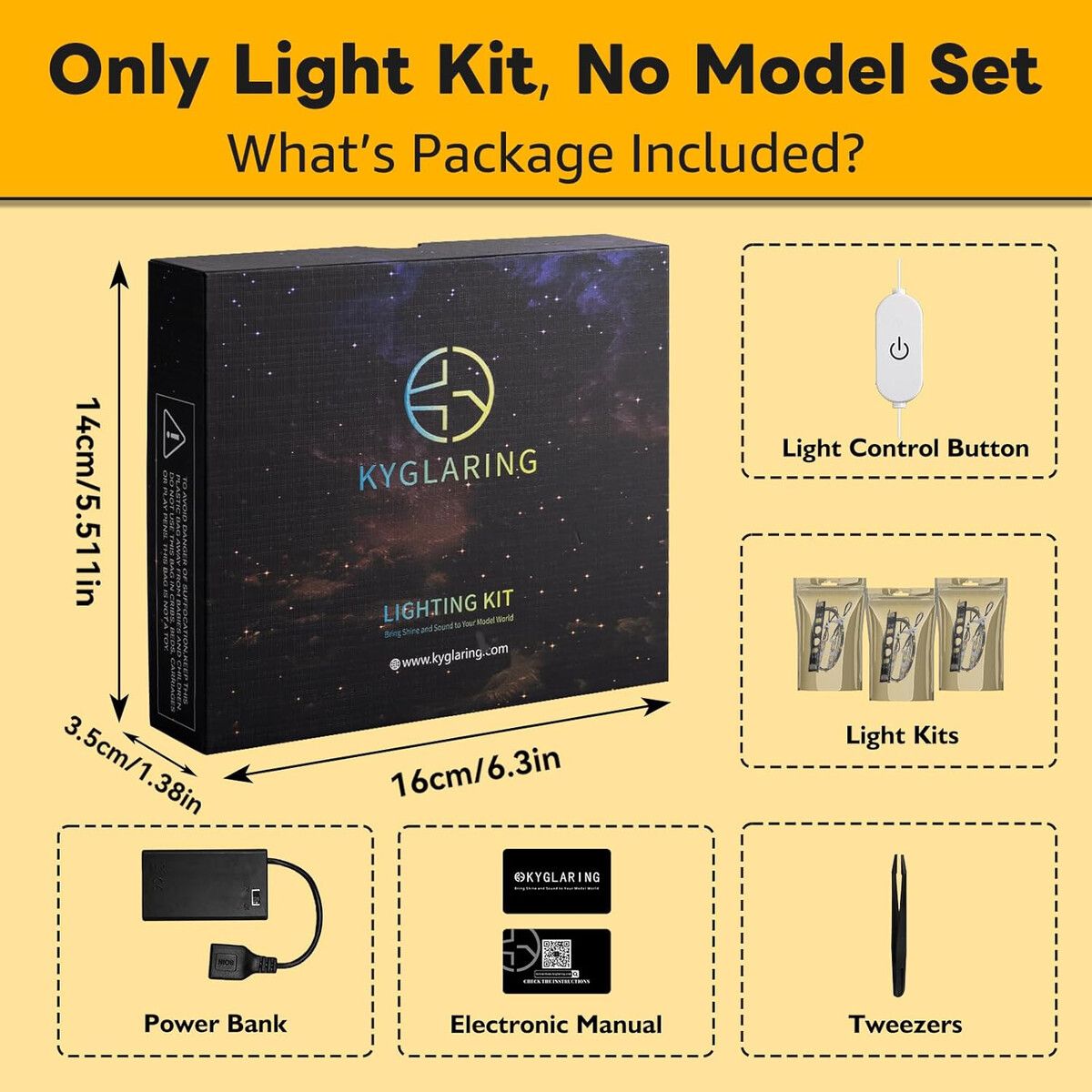 GENERICO - Kit Luces LED Kyglaring Touch para Lego 75639