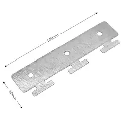 GENERICO - Set Riel Para Cortinas Lama Pvc 90cm Con 6 Ganchos