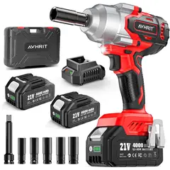 GENERICO - Llave de Impacto Avhrit 1300Nm 21V 12in Brushless 2x4Ah