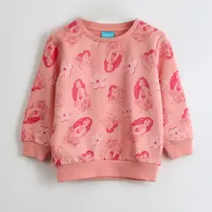 DISNEY - Polerón Cerrado Niña Moana Full Print Rosado