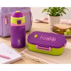 GENERICO - Botella Infantil Térmica + Contenedor Con Division Kido
