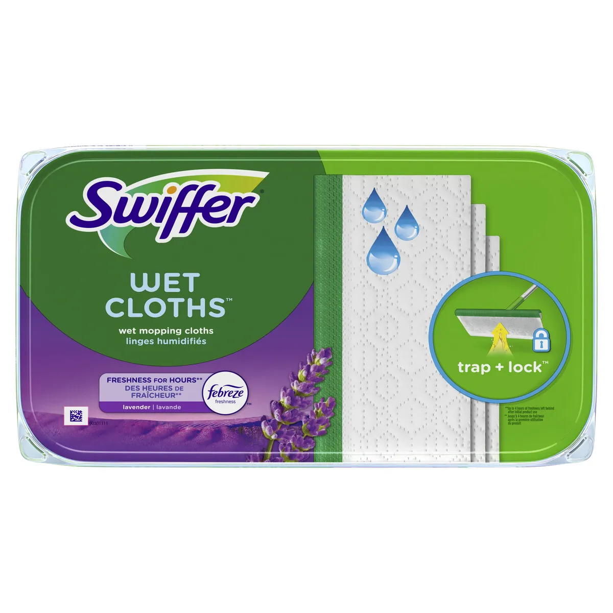 SWIFFER - Repuesto Paños Hamedos Swiffer Lavanda 12u Multisuperficie