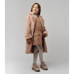 LIMONADA - Abrigo niña muy abrigado L111022606 beige