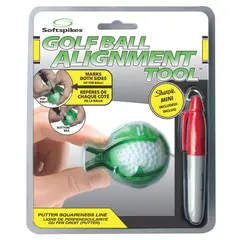 SHARPIE - Herramienta Alineación Pelotas Golf Softspikes Mini Verde