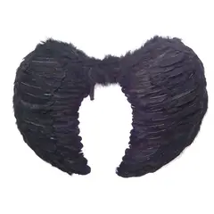 GENERICO - ALAS ANGEL PLUMA NEGRO 80X60 CM X1 UNI