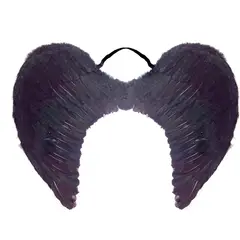 GENERICO - ALAS ANGEL PLUMA NEGRO 60X45 CM X1 UNI