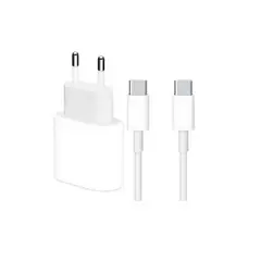 APPLE - Cargador 20W Original + Cable C - C 1mt iPhone 15 16 17