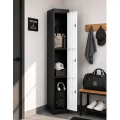 KASITA - Locker Casillero Metalico 1 Cuerpo 3 Puertas 180x45.7x30.5cm