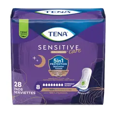TENA - Protectores Sensitive Care 28un Noche Incontinencia