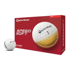 TAYLORMADE - Pelotas de Golf Speed Soft 12 Pack Blancas