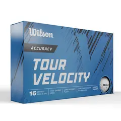 WILSON - Pelotas de Golf Tour Velocity 15 Unidades Blanco