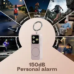 SIRENA - Alarma personal llavero 130dB con y luz