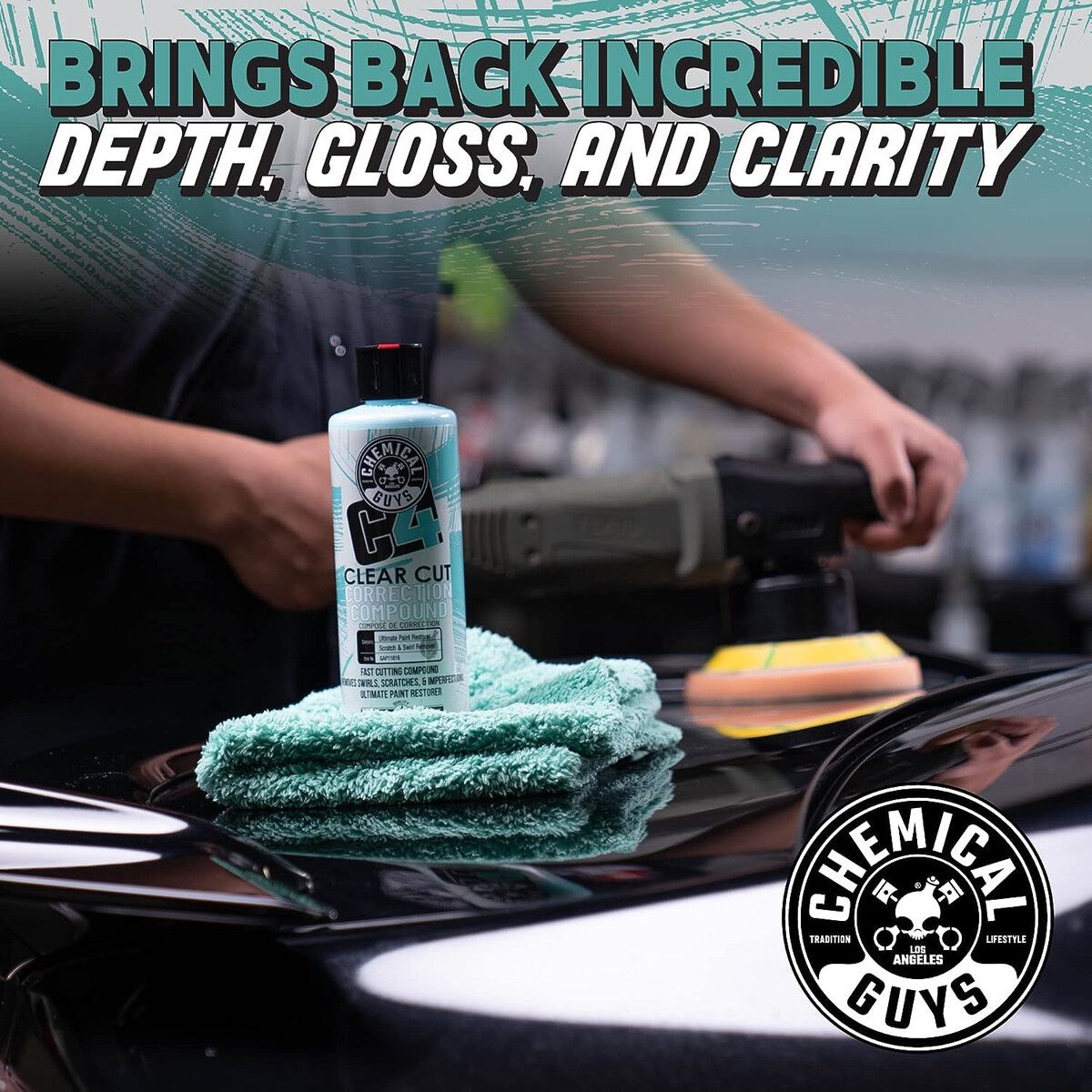 CHEMICAL GUYS - Kit Corrección Pintura Chemical Guys C4 P4 473 mL