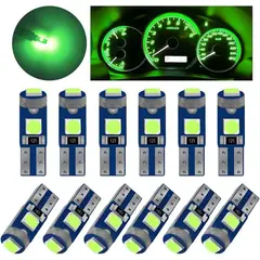 GENERICO - Ampolleta LED T5 GLSOWEE 12V Verde Pack x12