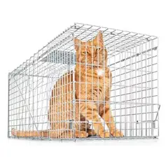 MERCADO PLAGA - Jaula Trampa M Gatos Conejos - Rescate Animal