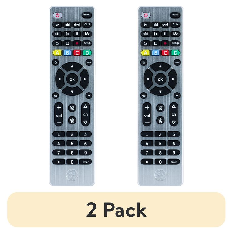 GENERICO Control Remoto Universal para TV GE 33709 4 Dispositivos Pack 2