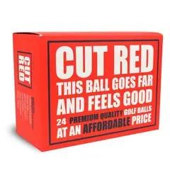 RED - Pelotas de Golf Cut Golf 2 Piezas Ionomer Pack 24