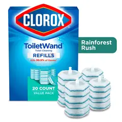 CLOROX - Recambios Desinfectantes ToiletWand 20 Unidades Aroma Rainforest
