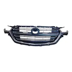 GENERICO - Mascara Completa Moldura Cromada Mazda Bt50 22/23 Negro
