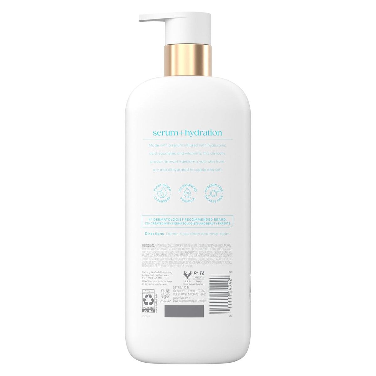 DOVE - Dove Body Wash Sérum Hidratación 547 ml ácido Hialurónico