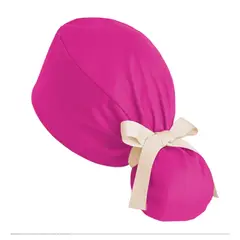 MARINA COLORINA - Gorro clínico con lazo e interior de satin, color Fucsia