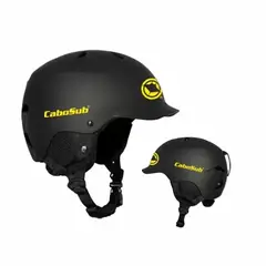 CABOSUB - Casco Nieve Ski Snowboard Orejeras Acolchadas Vicera Talla S