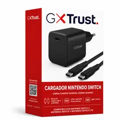 TRUST - Cargador compatible con Nintendo Switch 65W + Cable USB-C 2MT