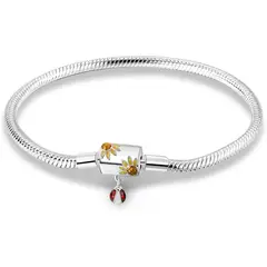 CADENA - Pulsera MULA de Plata 925 Snake Charm 1720 cm